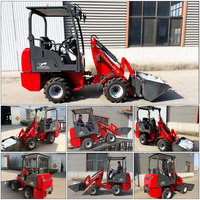 LANDWARD Mini Caricatore Elettrico 4X4 di Alta Qualità, 1 Tonnellata, per Agricoltura, Caricatore Compatto a Batteria 608E 800kg EPA