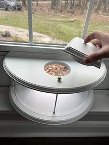 Mangeoire à oiseaux à fenêtre en bois, mangeoire à fenêtre blanche - Product Image 6