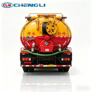 รถดูดสิ่งปฏิกูลแบบฉีดน้ำแรงดันสูง Dongfeng Kinland 6X4 ขนาด 22 ลูกบาศก์เมตร เครื่องยนต์ Cummins 320 แรงม้า พร้อมเครื่องยนต์เสริม - Product Image 4