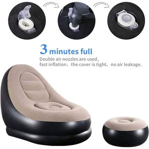 Sofá Inflable Plegable Portátil para Sala de Estar, Puff, Sillón Tipo Bean Bag, Tatami - Product Image 3