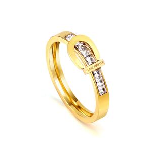 Ensemble de bagues en or tendance pour femmes et filles, chaîne serpent, bagues empilables, acier inoxydable vintage, plaqué or 18 carats, tailles mixtes - Product Image 3