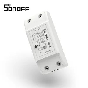Sonoff-interruptor inteligente de luz para el hogar, dispositivo de automatización de hogar con control remoto, sonoff basic r2, upadate, amazon alexa, ITEAD