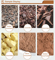 Ligne de rectifieuse de poudre de cacao de détails de liqueur de fèves de cacao professionnelle Machine de traitement automatique de poudre de cacao