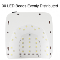 Lampe à ongles UV LED professionnelle 120W, 30 LED, écran numérique, capteur infrarouge intelligent, équipement de manucure pour salon de beauté
