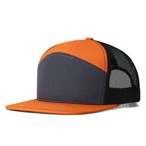 Vente en gros de haute qualité 7 panneaux Snapback Gorras Richardson 168 Flat Bill Mesh Trucker Hat Blank - Product Image 5