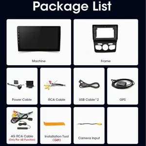 Autoradio GPS Android pour Citroën C4 C4L <span class=keywords><strong>DS4</strong></span> 2013-2017, Unité Centrale Multimédia Carplay 2 Din Stéréo - Product Image 6