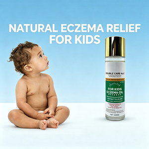DOUBLE CARE 4 en 1 Blanqueador Antiarrugas 100% Natural Orgánico Fresco Suavizante Textura Irregular Niños <span class=keywords><strong>ECZEMA</strong></span> Aceite Protección UV 200ML - Product Image 1