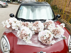 MSFAME Nuevo Personalizado Hecho a Mano <span class=keywords><strong>de</strong></span> Alta Calidad <span class=keywords><strong>Ramo</strong></span> <span class=keywords><strong>de</strong></span> Boda Nupcial Real Touch Ramos <span class=keywords><strong>de</strong></span> <span class=keywords><strong>Rosas</strong></span> - Product Image 2