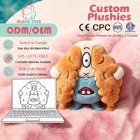 Peluche sensorielle lestée personnalisée esthétique en coton PP brodé, anti-stress, pour collectionneur adulte, certifiée ASTM F963