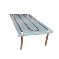 Anodisé électriquement aluminium Tube de cuivre plaque de refroidissement par eau échangeur de chaleur liquide refroidisseur bloc plaque de Dissipation thermique