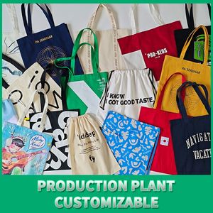 Sac cadeau en coton personnalisé avec cordon de serrage, pochette portable lavable, logo sérigraphié personnalisable, vente en gros directe d'usine en Chine - Product Image 5