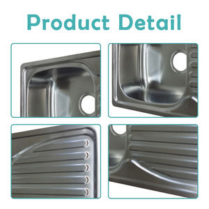 Fregadero de Acero Inoxidable JDA RV 780*430mm SUS304, Fregadero de Cocina de un Solo Tazón con Escurridor para Caravana, <span class=keywords><strong>Autocaravana</strong></span> - Product Image 4