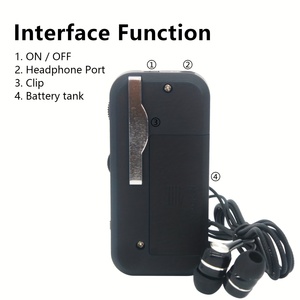 Đa-Chức Năng Chất Lượng Tốt Mini Nhỏ Túi Stereo AM/FM Xách Tay Đài Phát Thanh Phù Hợp Cho Người Cao Tuổi Chưa Có Đánh giá - Product Image 5