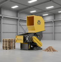 Machine industrielle de recyclage PET à haute productivité pour le broyage des bouteilles en plastique, des canettes métalliques et des déchets généraux, réduisant le volume