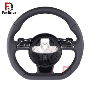 Volant en cuir <span class=keywords><strong>Audi</strong></span>, style <span class=keywords><strong>sport</strong></span> original pour S4 B8.5 S7 RS5 RSQ8 Q5 - Product Image 6