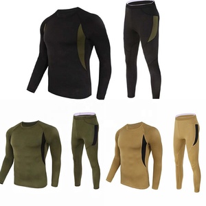 Ensemble de <span class=keywords><strong>sous</strong></span>-vêtements thermiques <span class=keywords><strong>pour</strong></span> hommes, couche de base de sport, haut et bas à manches longues, caleçons à séchage rapide, leggings <span class=keywords><strong>pour</strong></span> <span class=keywords><strong>ski</strong></span>, course et fitness - Product Image 1