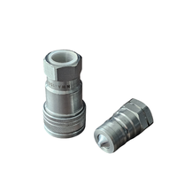 Naiwo Raccords rapides hydrauliques haute pression 3/4" NPT 7241-A pour chargeuses, coupleurs de tuyau à déconnexion rapide mâle/femelle NWA