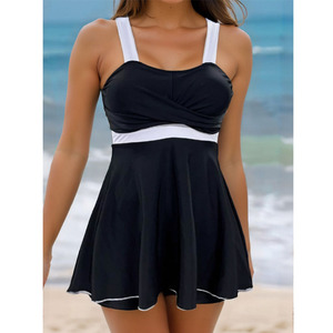 Tankini personnalisé pour femmes Maillots <span class=keywords><strong>de</strong></span> <span class=keywords><strong>bain</strong></span> Deux <span class=keywords><strong>pièces</strong></span> Contrôle du ventre Robe <span class=keywords><strong>de</strong></span> <span class=keywords><strong>bain</strong></span> Taille haute Impression Maillots <span class=keywords><strong>de</strong></span> <span class=keywords><strong>bain</strong></span> rembourrés avec shorty - Product Image 4