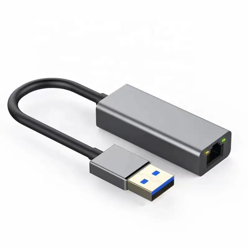 USB 3.0 Aluminum Gigabit Ethernet Adapter Supporting 10/100 / 1000 Mbps Ethernet for MacBook  Mac Pro/Mini  iMac  XPS  Surface