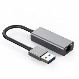 Usb 3.0 Aluminium Gigabit Ethernet Adapter Ondersteuning 10/100 / 1000 Mbps Ethernet Voor Macbook, Mac Pro/Mini, Imac, Xps, Oppervlak