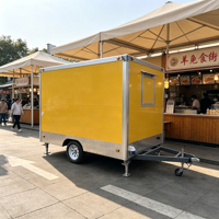 Remorque de restauration mobile pour hot-dogs et snacks, cuisine prête à l'emploi avec évier, idéale pour les foires et festivals