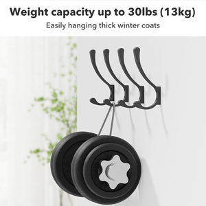 Perchero <span class=keywords><strong>de</strong></span> <span class=keywords><strong>pared</strong></span> individual duradero para baño, mini perchero para camisas, sombreros, batas y abrigos, gancho para ropa. - Product Image 2