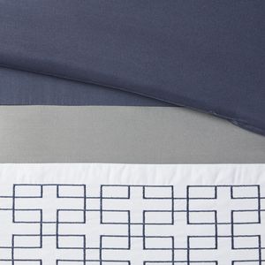 8-Piece Embroidered <b>Comforter</b> <b>Set</b> Premium Bedding for a Luxurious Sleep Experience - Product Image 5