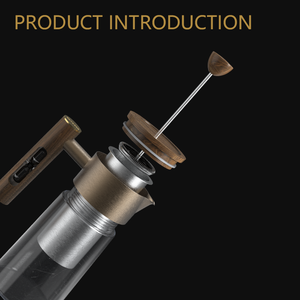 DHPO Premium Modern French Press 600ml 1000ml Mango de madera Cafetera portátil <span class=keywords><strong>para</strong></span> el hogar Accesorios de cocina - Product Image 3