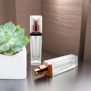 30ml vuông chai đầy màu sắc với bơm vàng sáng bóng và trên nắp - Product Image 3