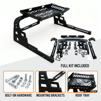 Barre de protection sportive universelle CarLuxe en acier noir réglable pour GWM Poer Mazda BT50 Ford Ranger Isuzu Dmax 4x4 PickupTruck