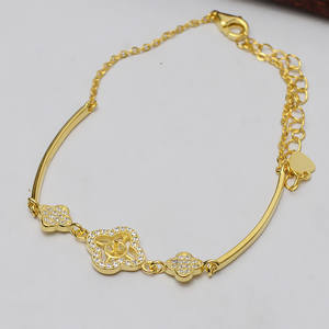 S925 Silver Bracelet for Women with Lucky Grass Flower Hand Rope Design 5.5-6.5 Pearl DIY <b>Jewelry</b> Accessories Empty <b>Tray</b> 539 - Product Image 4