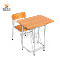 Table de conférence scolaire / Table de classe / Bureau d'école de la marque L.Doctor, avec cadre en tube d'acier