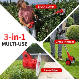 Tagliaerba Portatile Leggero, Attrezzo da Giardino con Lunghezza Regolabile, 3 Tipi di Lame, Batteria OEM per Giardino <span class=keywords><strong>e</strong></span> Prato - Product Image 2