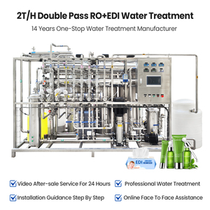 Équipement de traitement de l'eau Ultra-Pure à haute efficacité osmose inverse bipolaire + <span class=keywords><strong>EDI</strong></span> avec noyau PLC de récipient à pression de pompe de 220V - Product Image 3