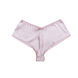 Mutandine da donna in seta ghiaccio traspiranti in poliestere senza cuciture a vita alta con superficie satinata - Product Image 6