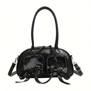 Bolso Bandolera Escolar de Moda al por Mayor, Estilo Japonés, de PU con Dibujos Animados, Dos Asas, Cierre de Cremallera, Precio Bajo - Product Image 1