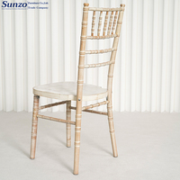 Chaises Chiavari en bois massif empilables, finition blanchie au chaux, pour mariages, hôtels, banquets, événements, usage polyvalent à la maison ou au bureau