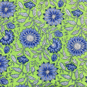 Nuevo diseño personalizado 100% tela de sarga de algodón estampado Floral tela personalizada impresión Floral bloque de mano tela de algodón impresa - Product Image 1