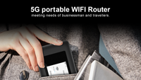Harvilon 5G MiFi WiFi 6 Kablosuz Hotspot Taşınabilir WiFi Router 5000mAh Pil Ev Dışı Mekan Seyahat