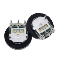 Potentiomètre à engrenage à cadran simple et double d'origine 16 * 2MM 1K2K5K10K20K50K100K B103 Interrupteur de volume