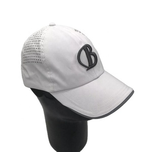 Trắng Thấp Hồ Sơ Thể Thao Golf Hat Uv50 + 100% Polyester Nhanh Chóng Khô Laser Đấm Lỗ CHA Hat Tùy Chỉnh Thêu Chạy Đục Lỗ - Product Image 2