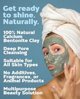 Masque en argile bentonite naturelle OEM avec logo personnalisé, enrichi en vitamine C, pour un nettoyage en profondeur des pores, anti-rides et adapté aux peaux grasses.