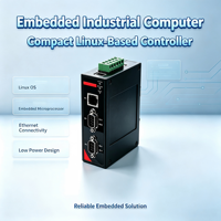 Ordinateur embarqué sur rail DIN, ARM RK3568 sans ventilateur, 2 RS485 + CAN Bus, -40 ° C à 80 ° C, Industriel pour les Réseaux Électriques et les Applications à Bords de Réseau