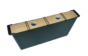 6 nhựa đen Bee Hive khung Feeder với gỗ nắp Bee Feeder - Product Image 3