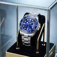 Montre mécanique de luxe pour homme de haute qualité, plongeur, 10 ATM, montres mécaniques de luxe, étanche, acier inoxydable, automatique