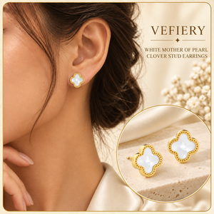 Boucles d'oreilles clous en forme de fleur blanche, bijoux dorés, vente en gros - Product Image 2