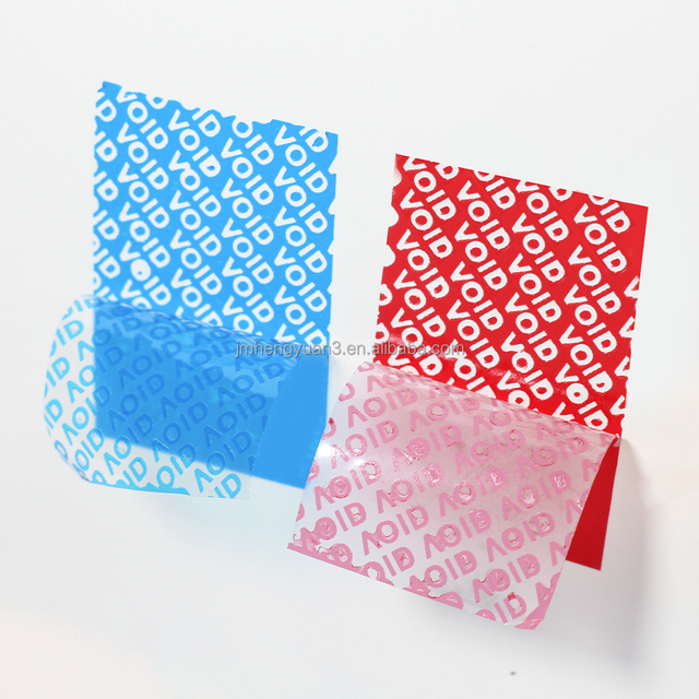 Custom Size Color Printed Warranty Void Sticker Labels Void Security Seal Tamper Evident Void Label