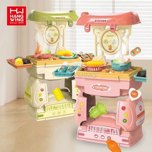 HW multi-thème 2 en 1 semblant jouer maison jouets pour enfants cuisine outils médicaux <span class=keywords><strong>vaisselle</strong></span> accessoires stockage dessin animé poulie voiture - Product Image 3