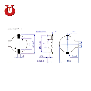 รูปแบบใหม่ราคาที่ต่ำกว่าอุณหภูมิในการทำงานสูง9มิลลิเมตร SMD Buzzer แม่เหล็กและ Transducer - Product Image 2