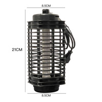 Lámpara Eléctrica Antimosquitos, Trampa para Insectos de Tamaño Pequeño, Luz UV Fotocatalítica para el Hogar, Atrapa Mosquitos de Voltaje Universal